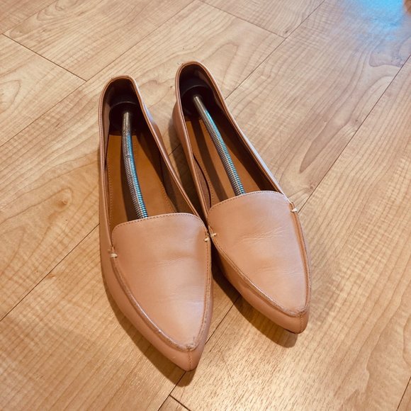 J Crew Factory Nude Leather Loafers Size 11 - MAKE OFFER